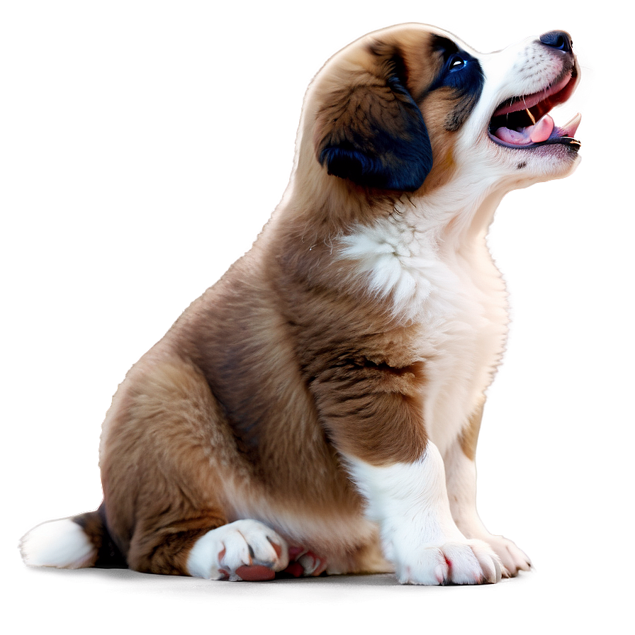 Saint Bernard Puppy Yawn Png Urf50