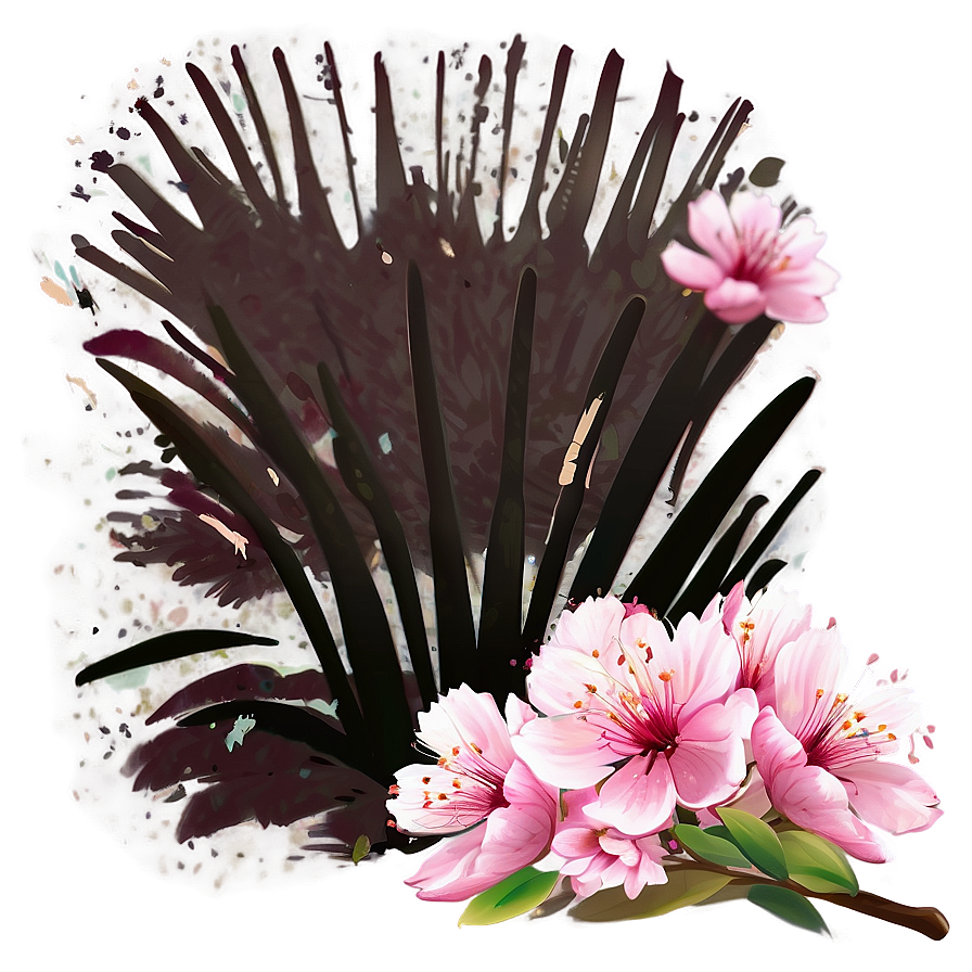 Sakura Flower Art PNG ted PNG image with a transparent background, free high-resolution download