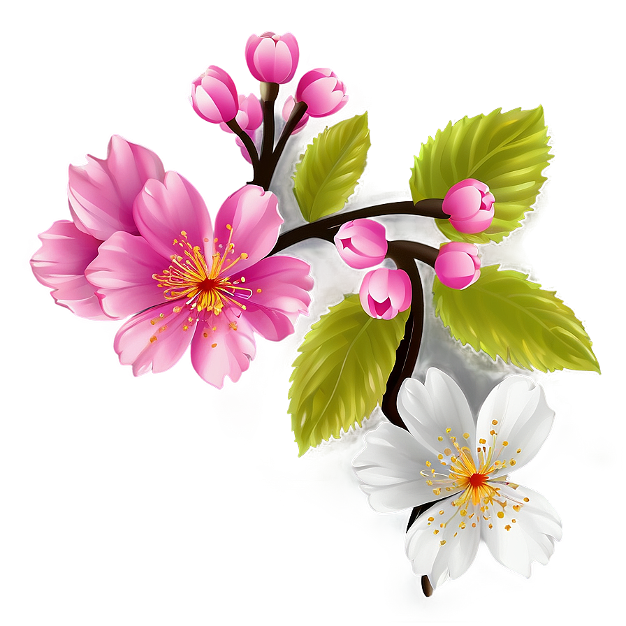 Sakura Flower Cartoon Png 06202024