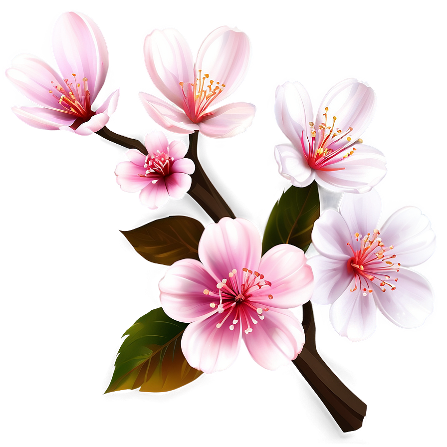 Sakura Flower Cartoon Png 06202024