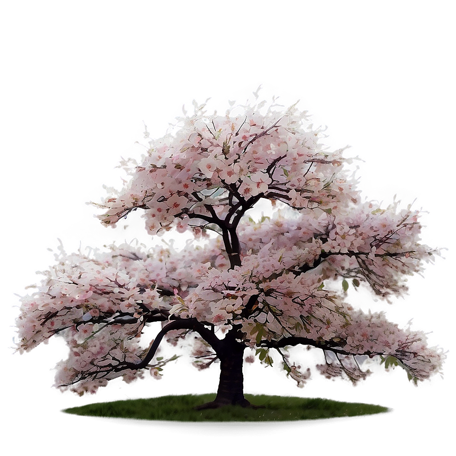 Sakura Tree In Misty Morning Png 74