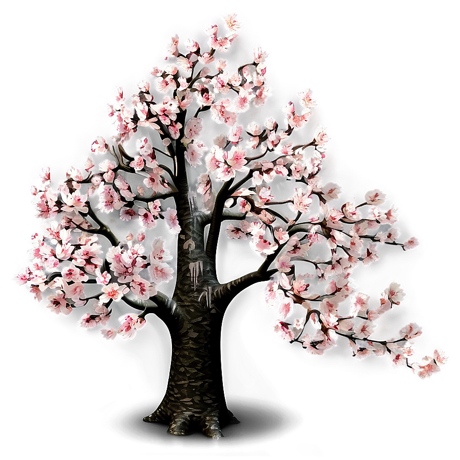 Sakura Tree With Falling Leaves Png Dav4