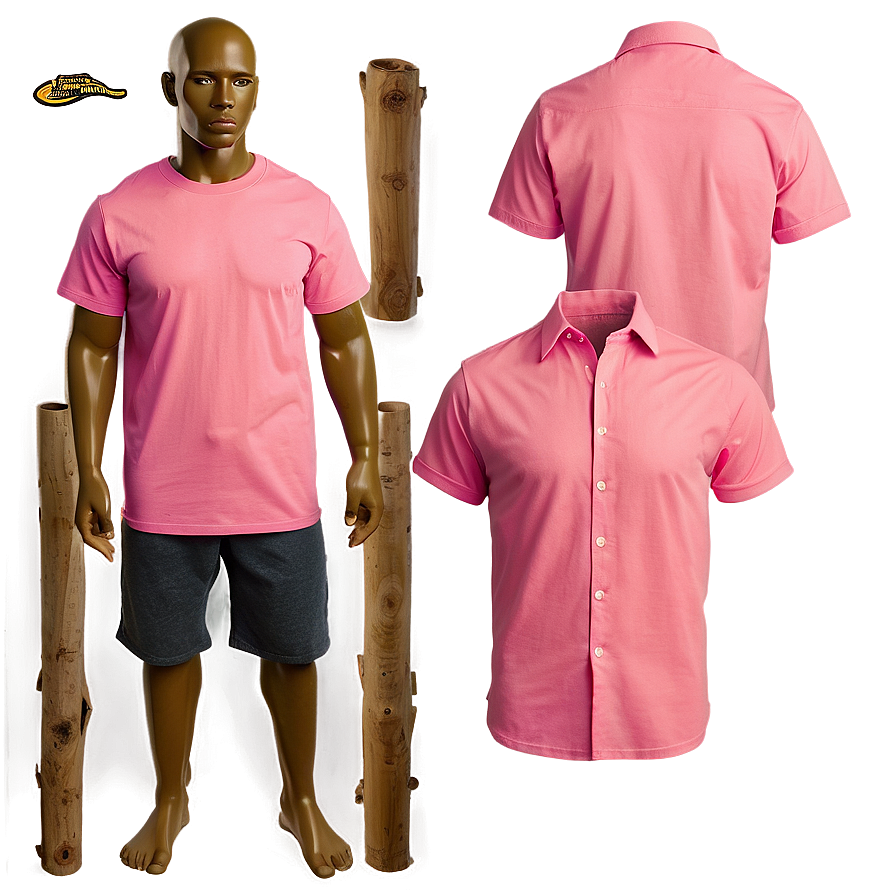 Salmon Pink Blank Shirt Png Wdm