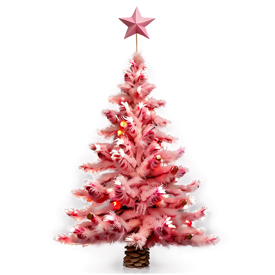 Salmon Pink Christmas Tree Png Tpb85