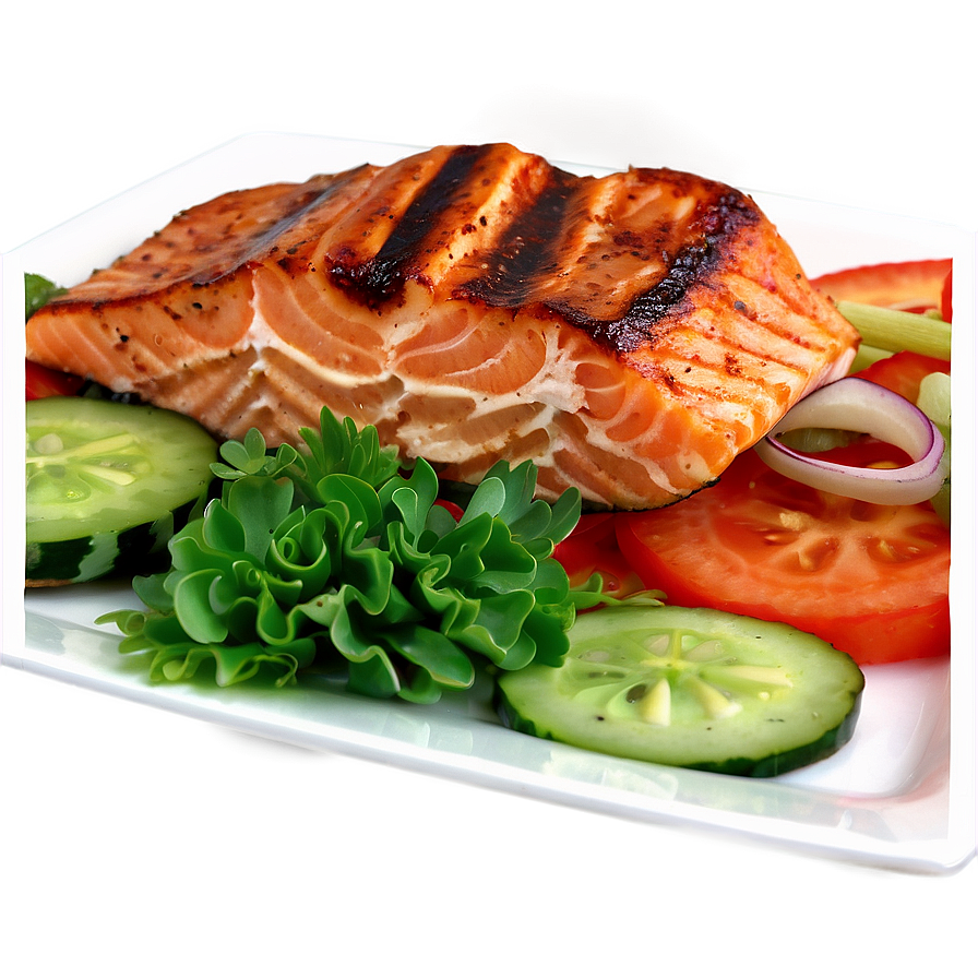 Salmon Salad Plate Png 05242024