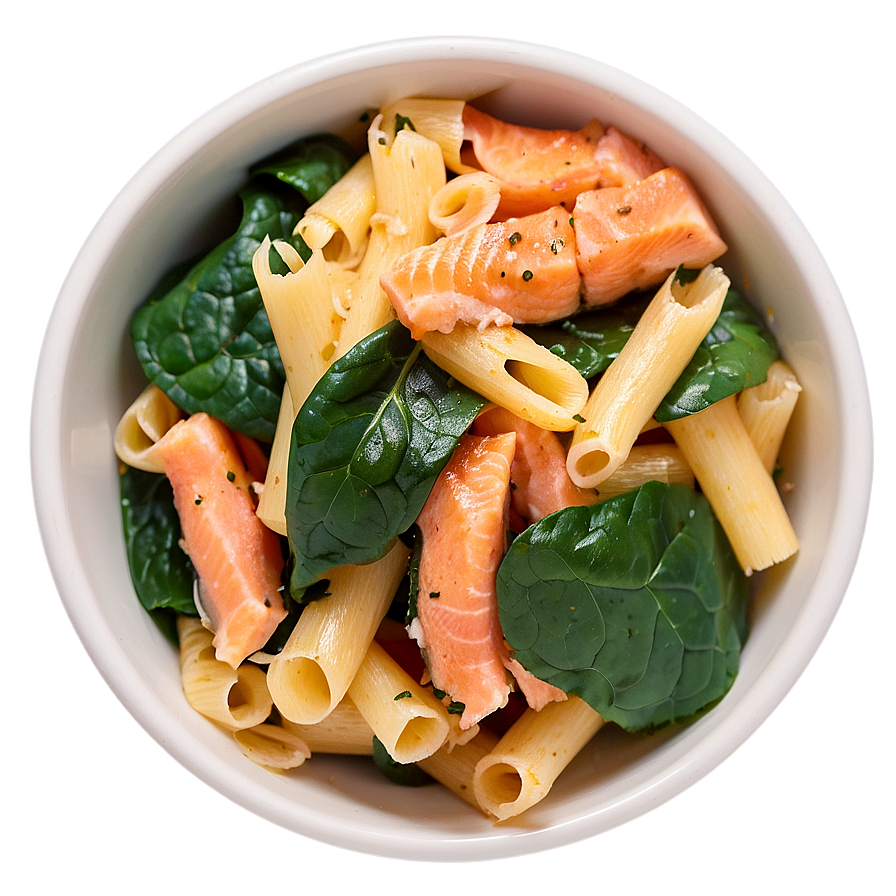 Salmon Spinach Pasta Png 42