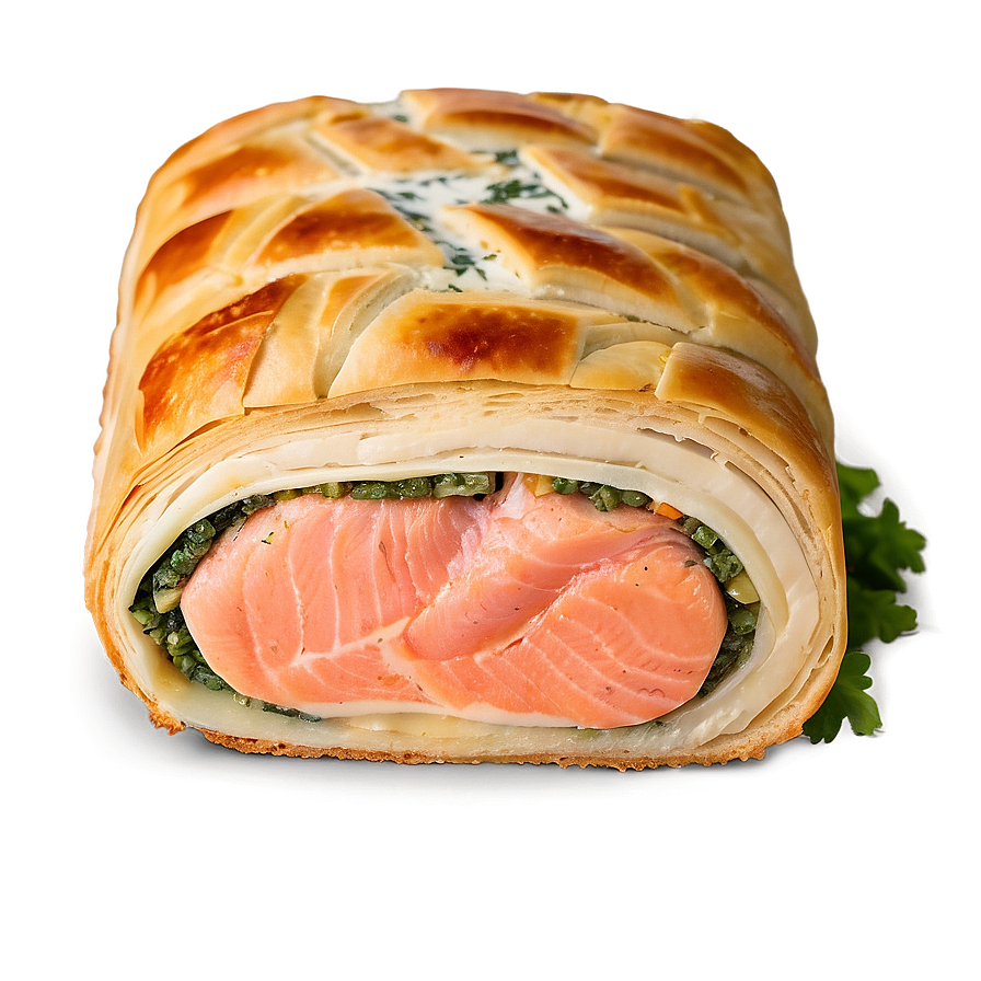 Salmon Wellington Slice Png 05242024