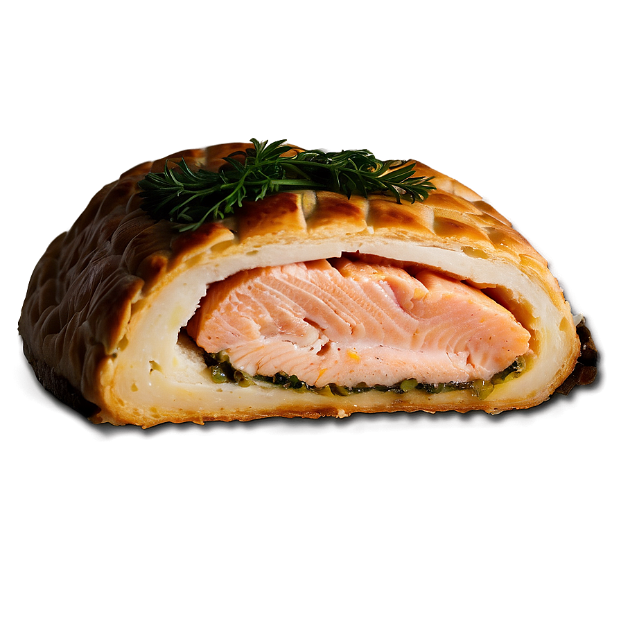 Salmon Wellington Slice Png 26