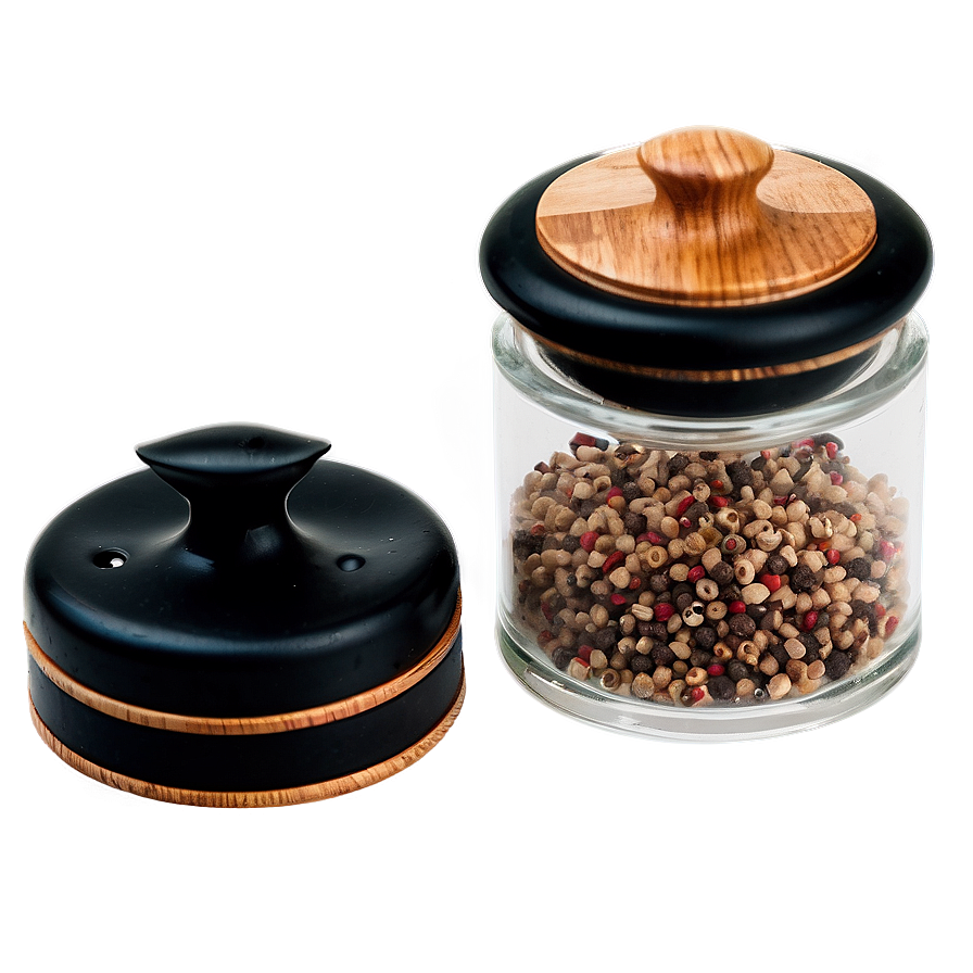 Salt and Pepper Grinder Set PNG wcs79 PNG with transparent background