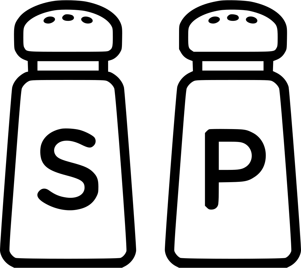 Transparent Salt And Pepper Clipart - Salt And Pepper Shakers Clipart, HD Png Download PNG with transparent background