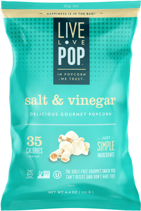 Saltand Vinegar Popcorn Bag PNG with transparent background