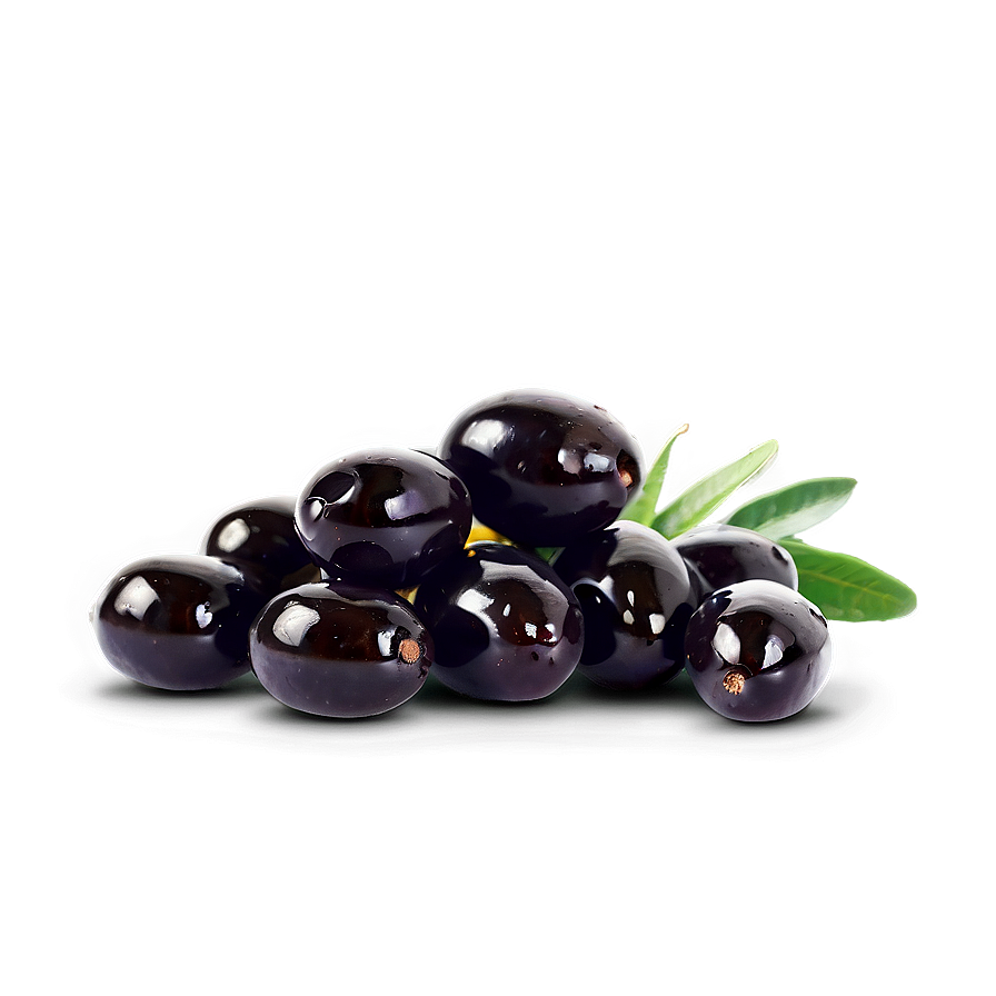 Salted Black Olives Png 30