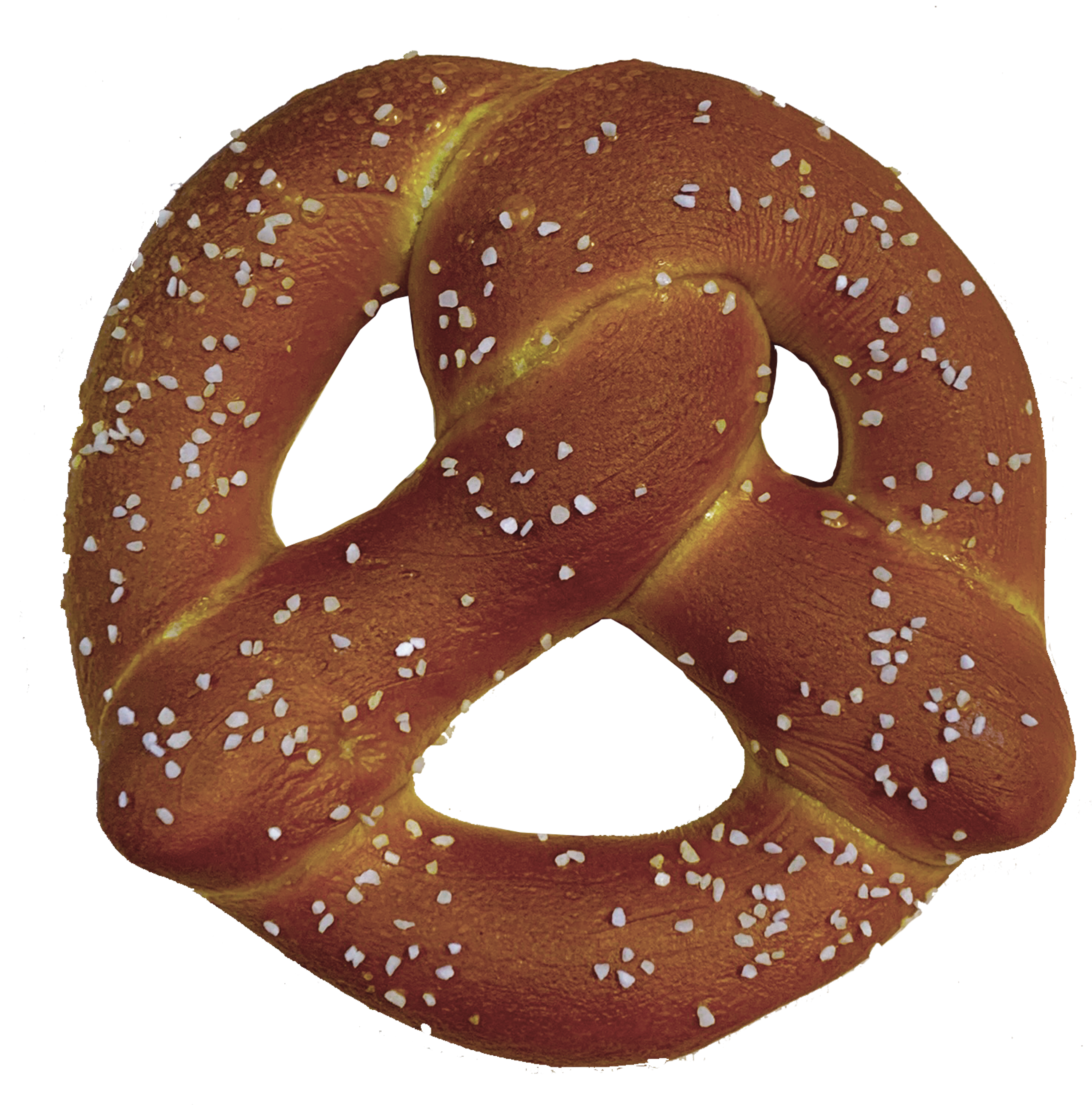 Salted Pretzel Isolated Background