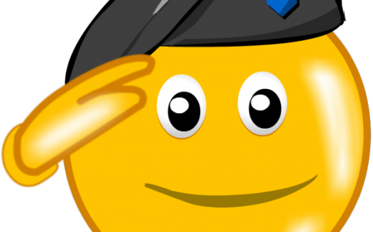 Salute Emoji PNG with transparent background