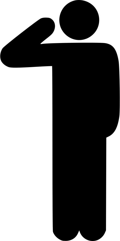 Clip Art Free Download Hail Respect - Salute Icon Png, Transparent Png PNG with transparent background