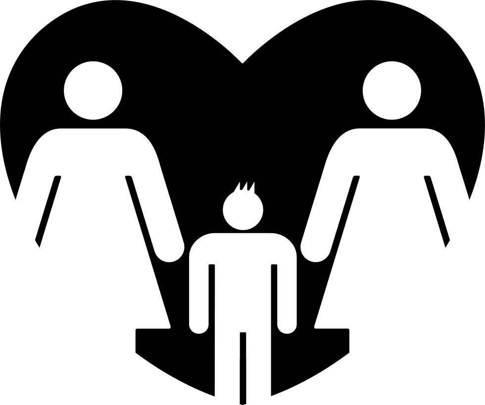 Same Sex Female Parent Family Icon PNG with transparent background