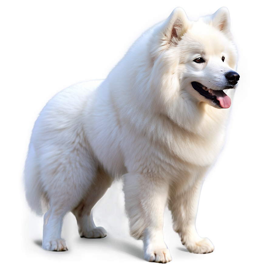 Samoyed Dog In Snow Png 54