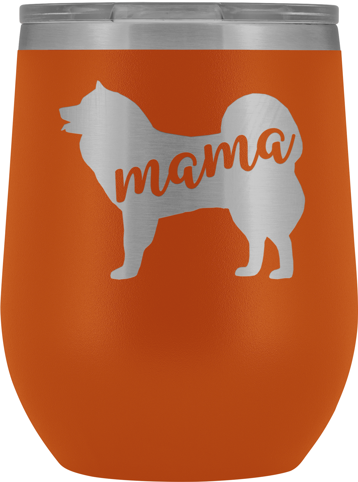 Samoyed Mama Wine Tumbler With Lid, Dog Mom 12oz Wine, HD Png Download PNG image with a transparent background, free high-resolution download