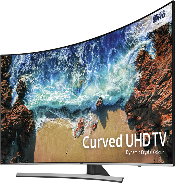 Transparent Led Tv Png - Samsung 65 Curved, Png Download PNG with transparent background