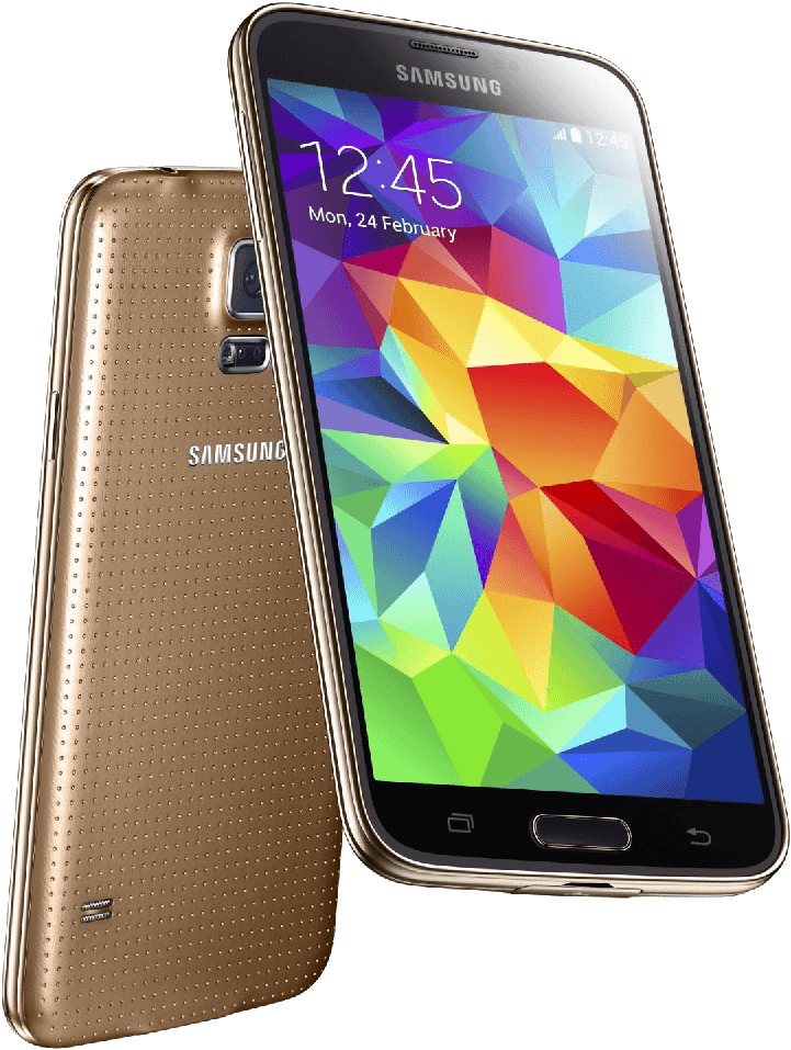Samsung Galaxy S5 G900h Gold - Samsung S5 Mini Gold, HD Png Download PNG with transparent background