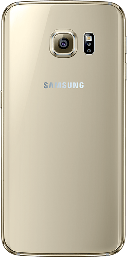 Samsung Gold Smartphone Back View