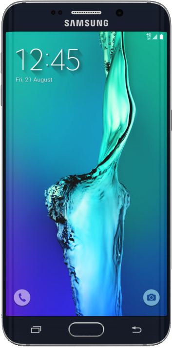 Samsung Smartphone Water Wallpaper Display