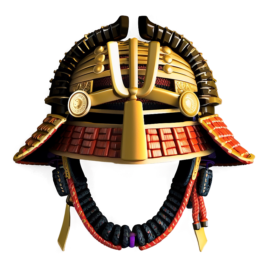 Samurai Helmet In Battle Png Usw