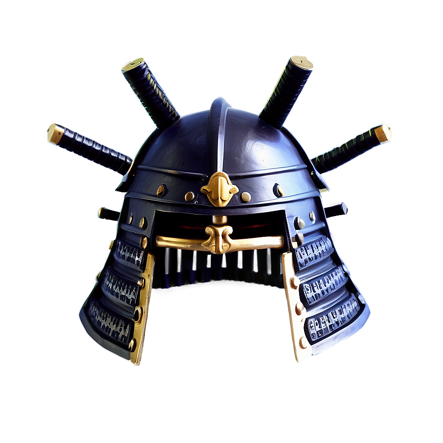 Samurai Helmet In Warfare Png 06132024