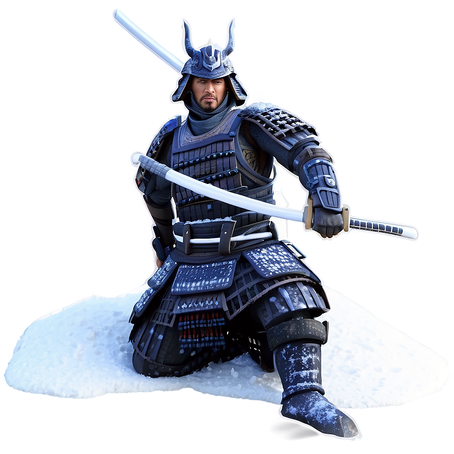 Samurai In Snow Png Byd74