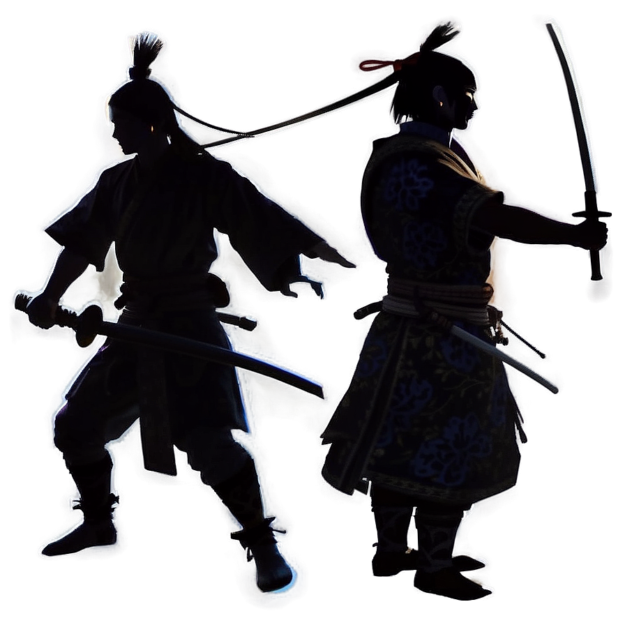 Samurai Silhouette PNG 93 PNG with transparent background
