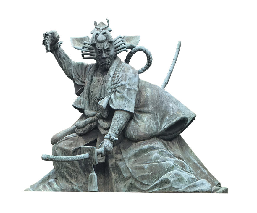 Samurai Statue Silhouette