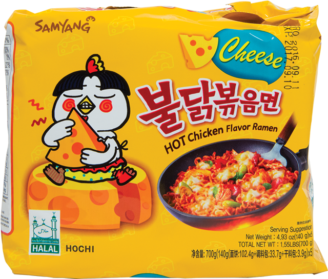 Samyang Spcy Chkn Cheese Ramen - Hot Chicken Flavor Ramen Cheese PNG image with a transparent background, free high-resolution download