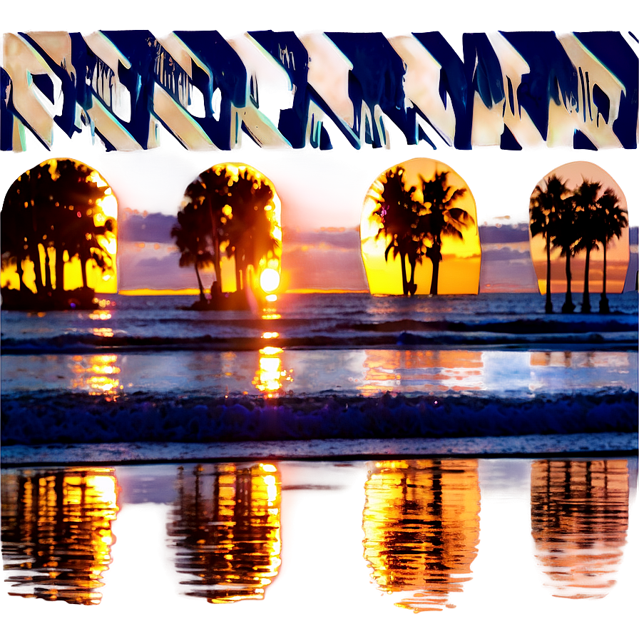 San Diego Beach Sunset Png Nmo66