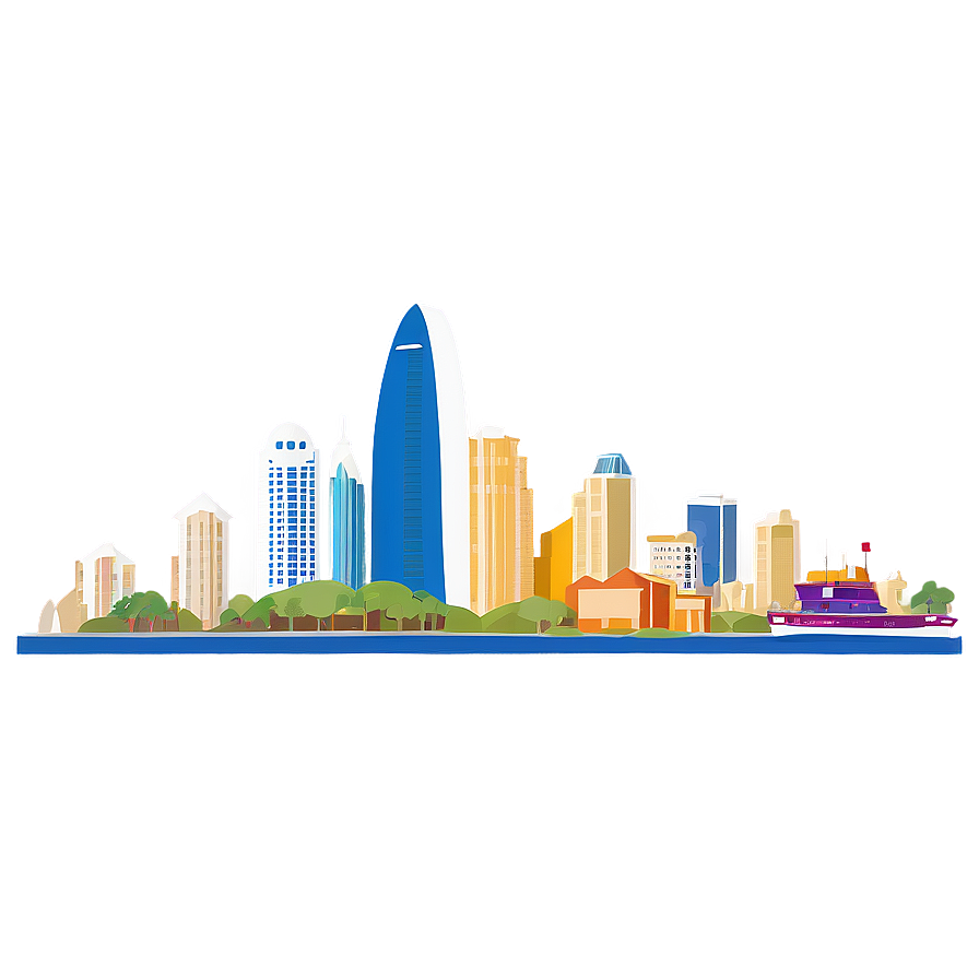 San Diego Skyline Png Fxu