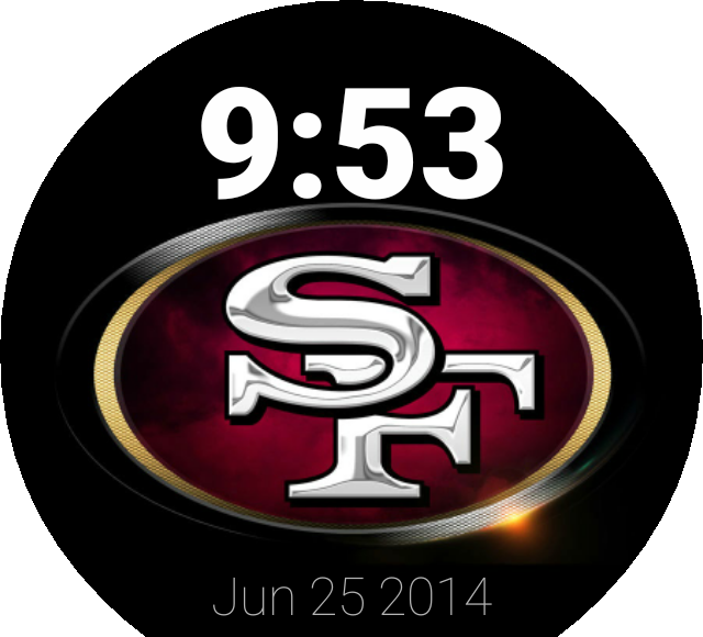 San Francisco49ers Watch Face Design