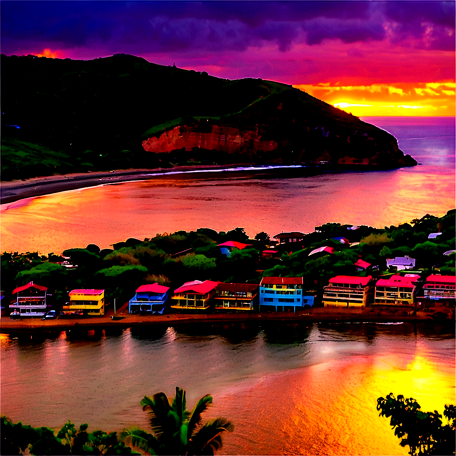 San Juan Del Sur Sunset View Nicaragua Png 06242024