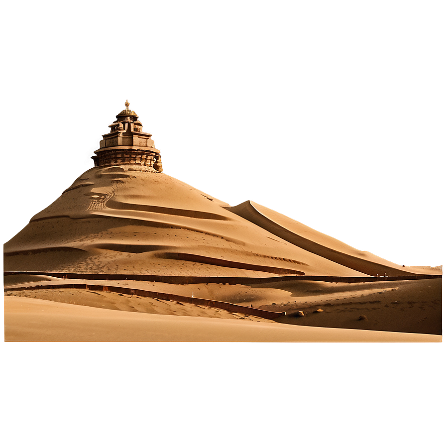 Sand Dunes With Ancient Ruins Png Rbx42