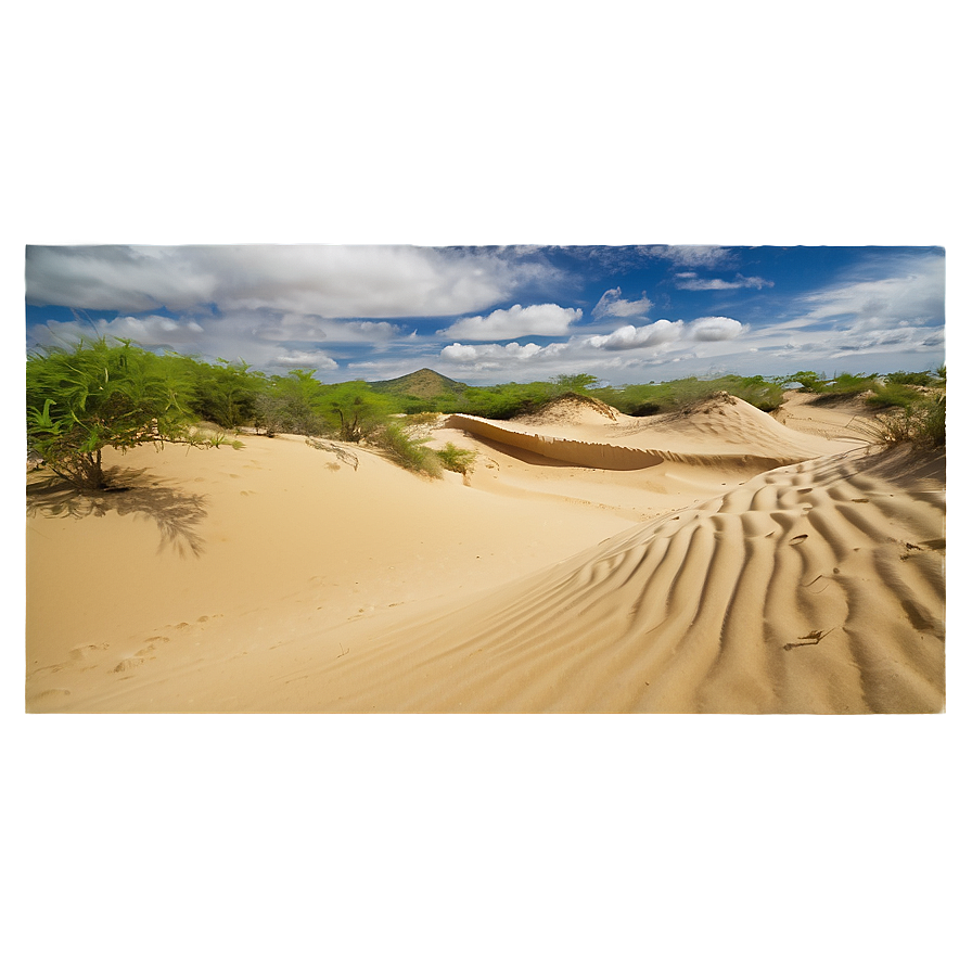 Sand Dunes With Traditional Tent Png Nqq