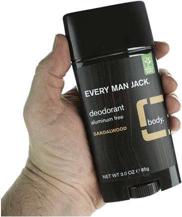 Sandalwood Deodorant Product In Hand