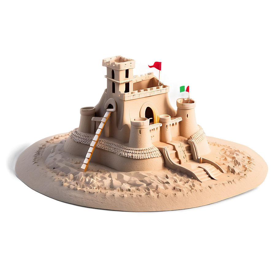 Sandcastle On Beach Png Qtt87