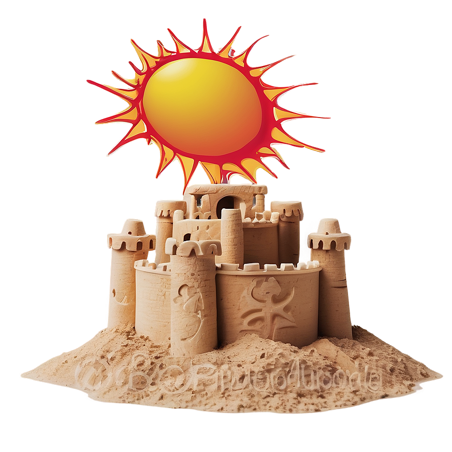 Sandcastle Under The Sun Png Aby