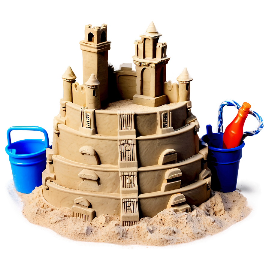 Sandcastle With Bucket Png Yaj14