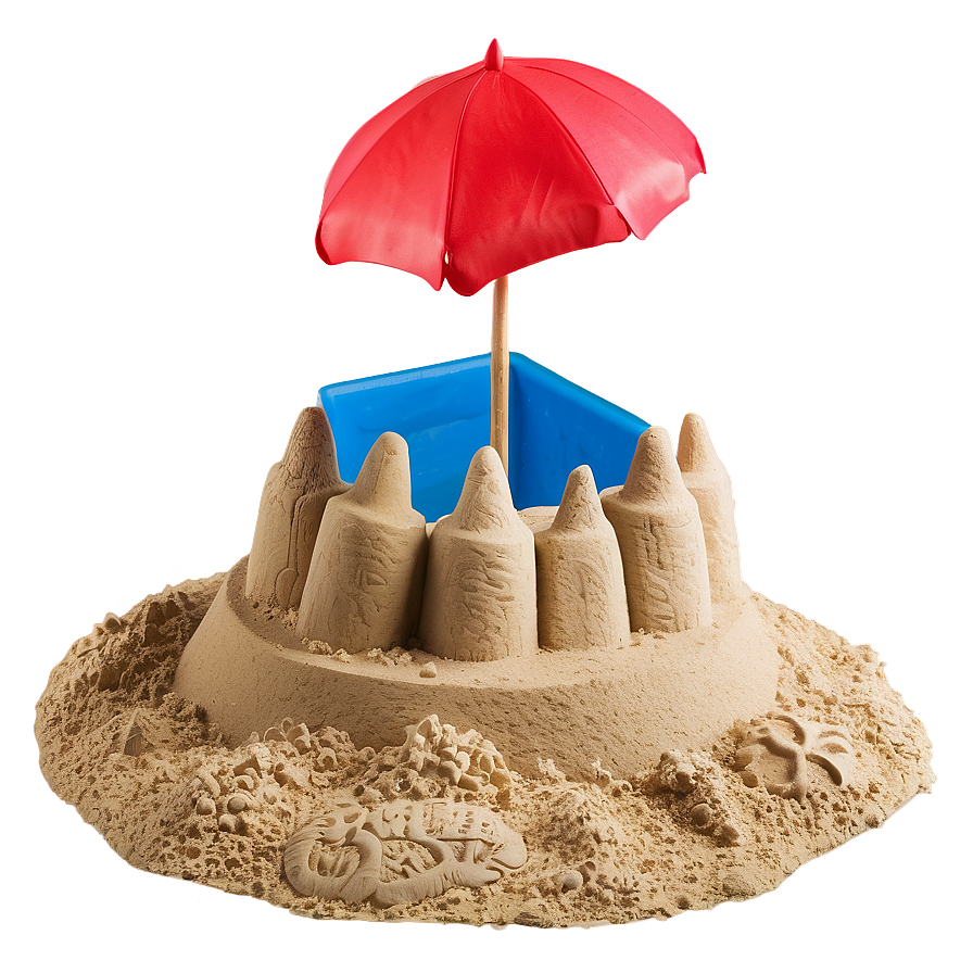 Sandy Beach Sandcastle Building Png Toy