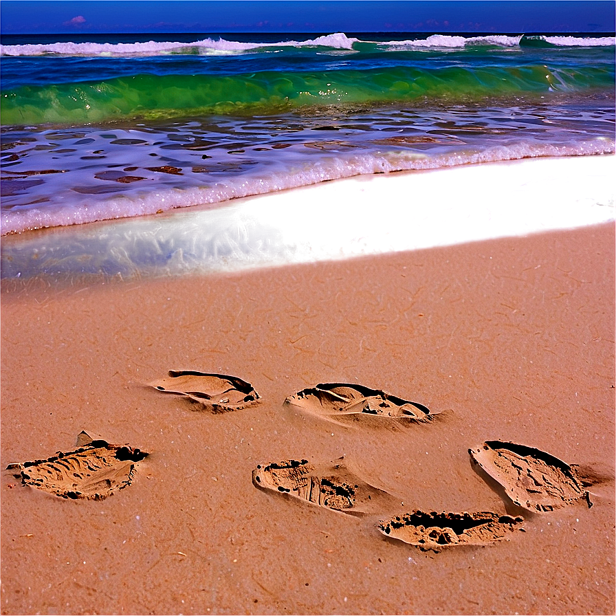 Sandy Beach Sea Turtle Tracks Png 30