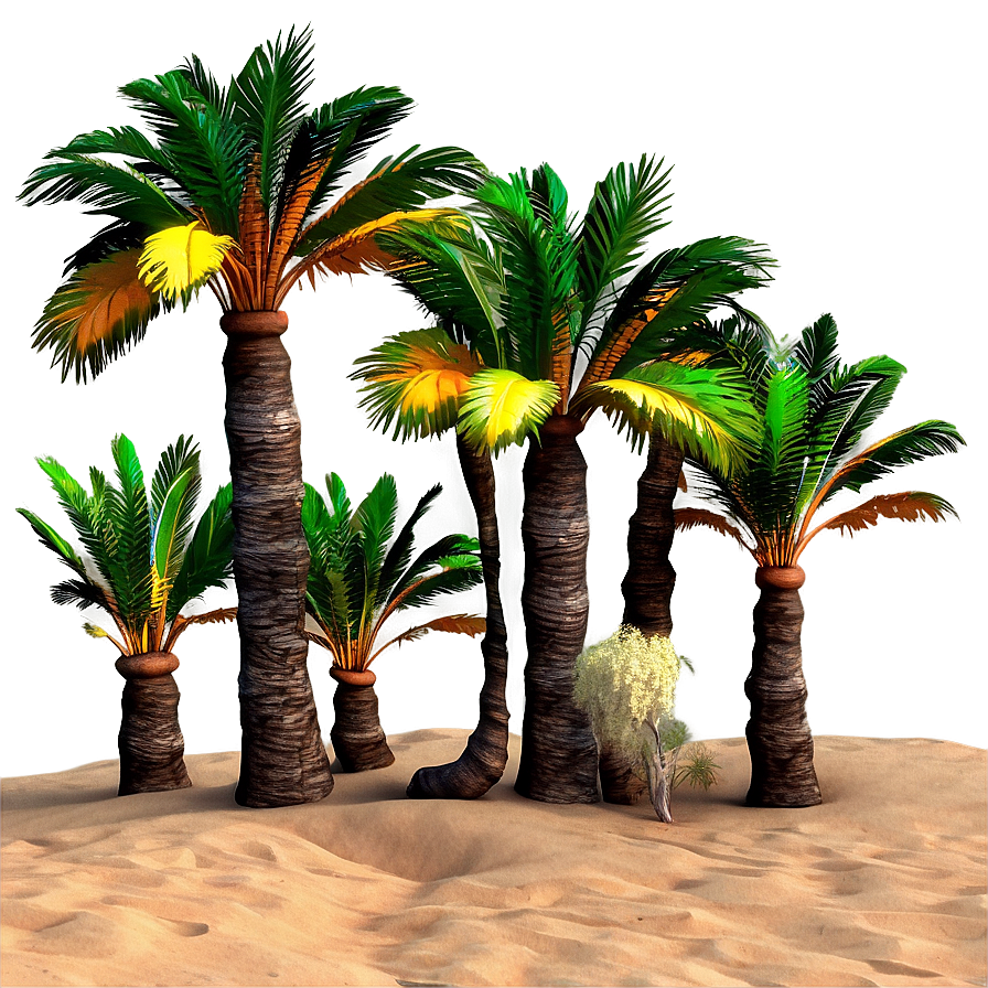 Sandy Desert Oasis Land PNG 62 PNG with transparent background