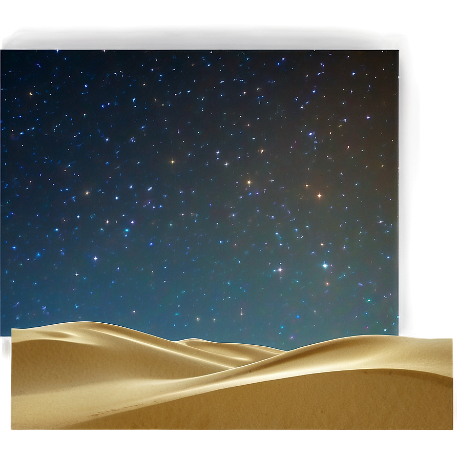 Sandy Dunes Under Starry Sky Png Igp