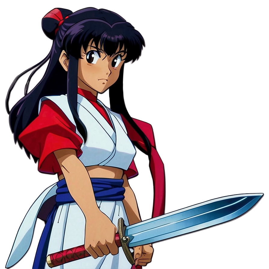 Sango Inuyasha Demon Slayer PNG xvt59 PNG with transparent background