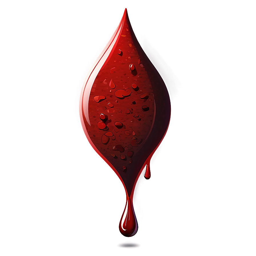 Sanguine Splatter: Blood Drop Vector Png 27