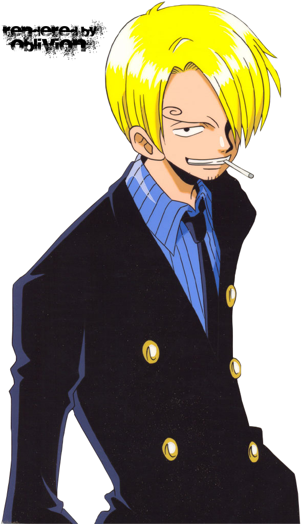 Sanji [600x1,026px] - One Piece Smoking Guy, HD Png Download PNG with transparent background