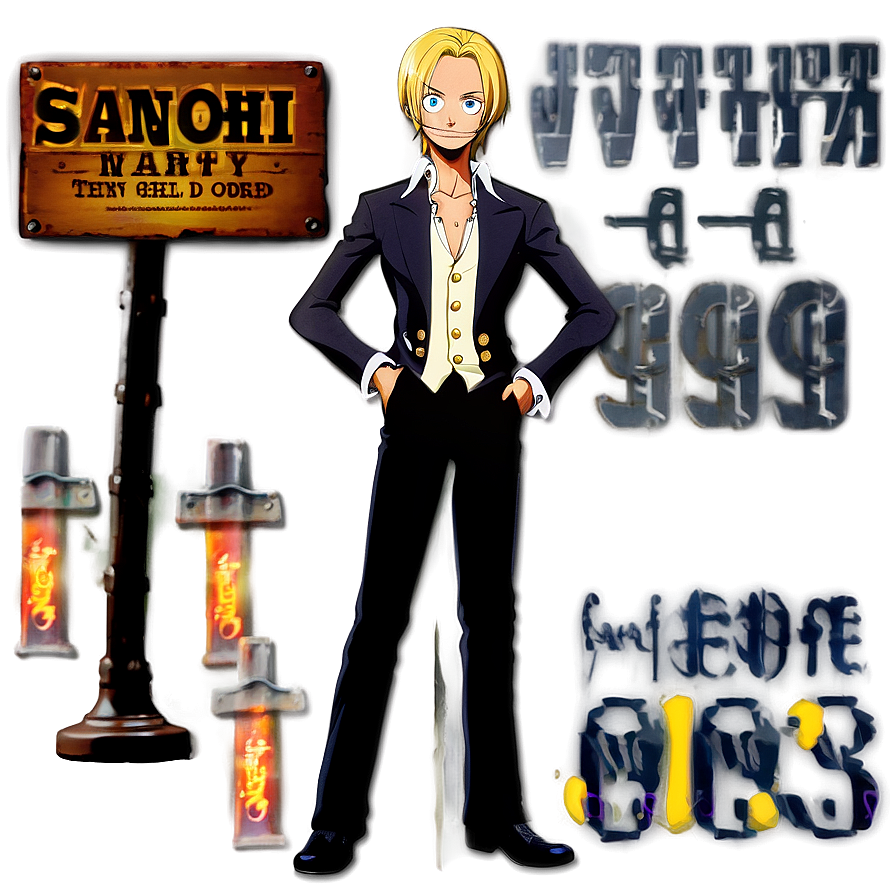 Sanji Wanted Poster Png 82